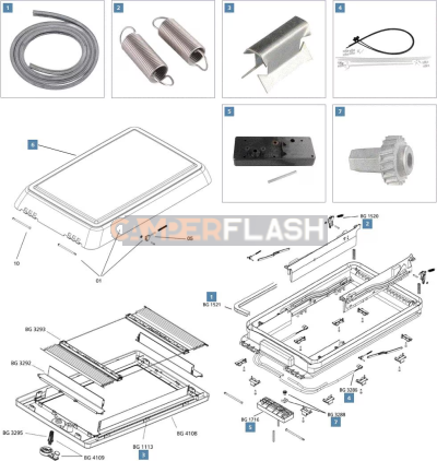 Kit molla oblò Seitz Midi Heki - 2pz - DOMETIC - BG1520