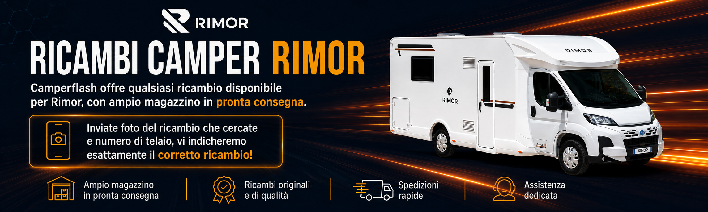 Tutti i ricambi Rimor su www.camperflash.it